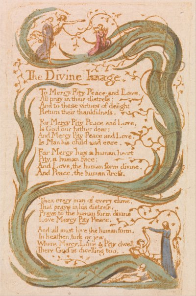 Songs of Innocence, Plate 12 by William Blake